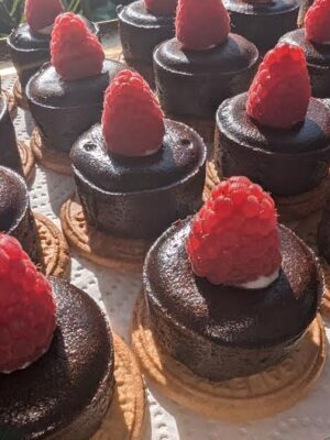 Mini Coulant Chocolat sur Palet Breton